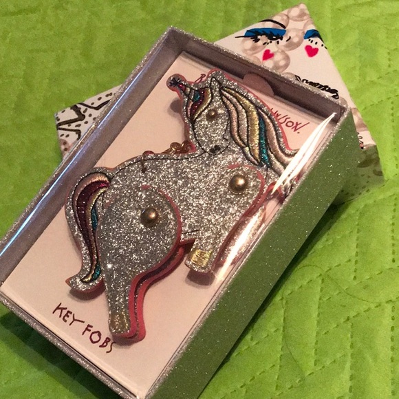 Betsey Johnson Accessories - Betsey Johnson Unicorn key Fob